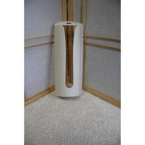 Kitchen bag holder/ 18 in x8 1/2 in /White plastic holder for wall